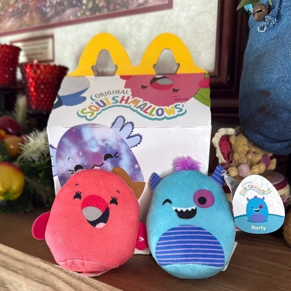Squishmallows Red and Blue Stuffed Animals Collectible Set